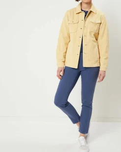 Surchemise en Velours côtelé Kala citron