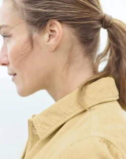 Surchemise en Velours côtelé Kala citron