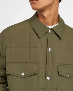 Surchemise matelassée kaki