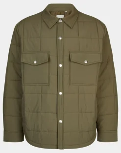 Surchemise matelassée kaki