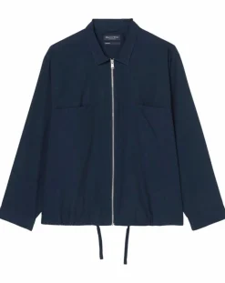 SurChemise Oversize Coton Organic bleu marine