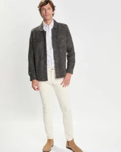 Surchemise Regular Fit en Flanelle imprimée Prince de Galles marron