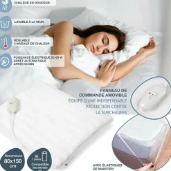 Surmatelas chauffant blanc - 150x80 cm