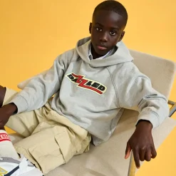 Sweat à capuche 100% Coton Bio Conij gris clair