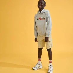 Sweat à capuche 100% Coton Bio Conij gris clair