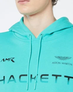Sweat à capuche Aston Martin Racing bleu moyen