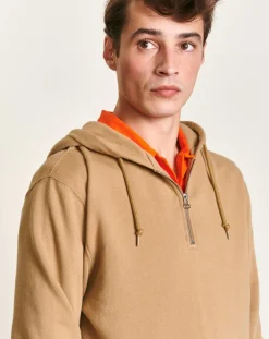 Sweat à capuche Badux camel