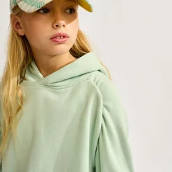 Sweat à capuche Flounce opale