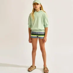 Sweat à capuche Flounce opale