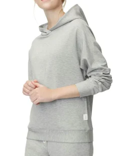 Sweat à capuche jersey gris