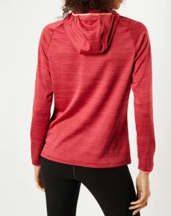 Sweat à capuche Run Easy Warm rouge