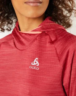 Sweat à capuche Run Easy Warm rouge