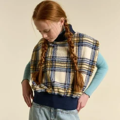 Sweat Anne tartan écru