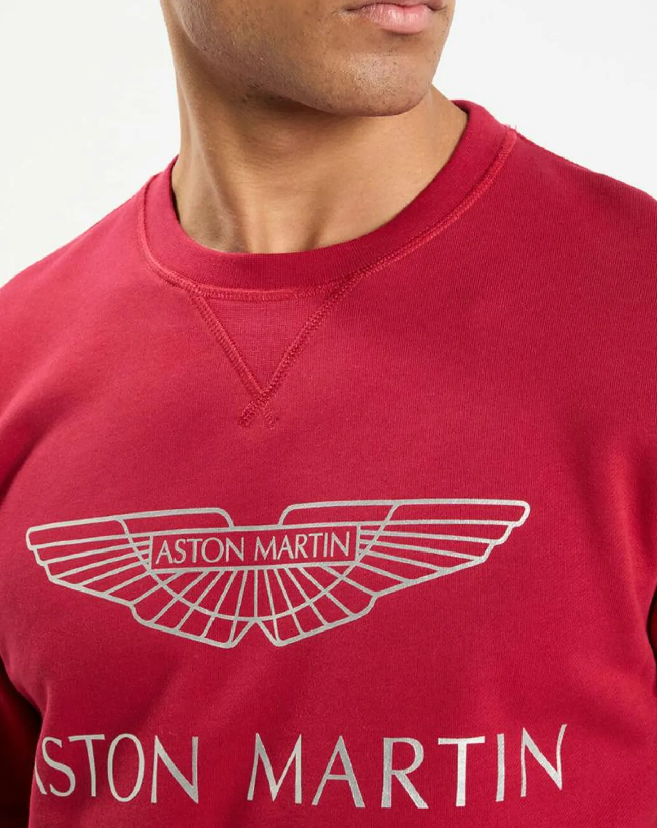 Sweat col rond Aston Martin Racing rouge