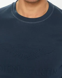 Sweat col rond Aston Martin Racing bleu marine