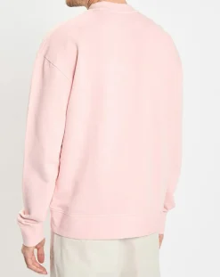 Sweat Col Rond Coton Organic rose clair