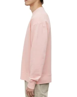 Sweat Col Rond Coton Organic rose clair