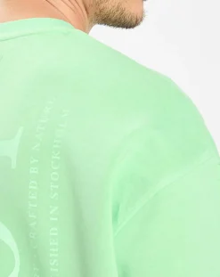 Sweat Col Rond Coudiere vert fluo