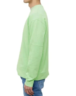Sweat Col Rond Coudiere vert fluo
