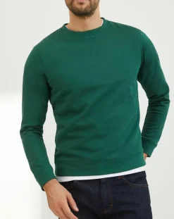 Sweat col rond vert