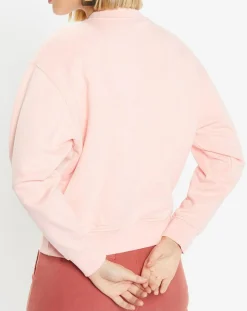 Sweat court en Coton bio molletonné Billie rose