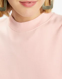 Sweat court en Coton bio molletonné Billie rose