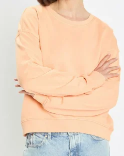 Sweat Crew Neck Coton Bio orange clair