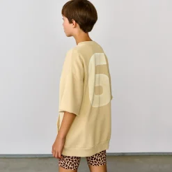 Sweat en Coton mélangé boyfriend Facile sable