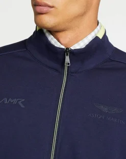 Sweat en Jersey col montant bleu marine