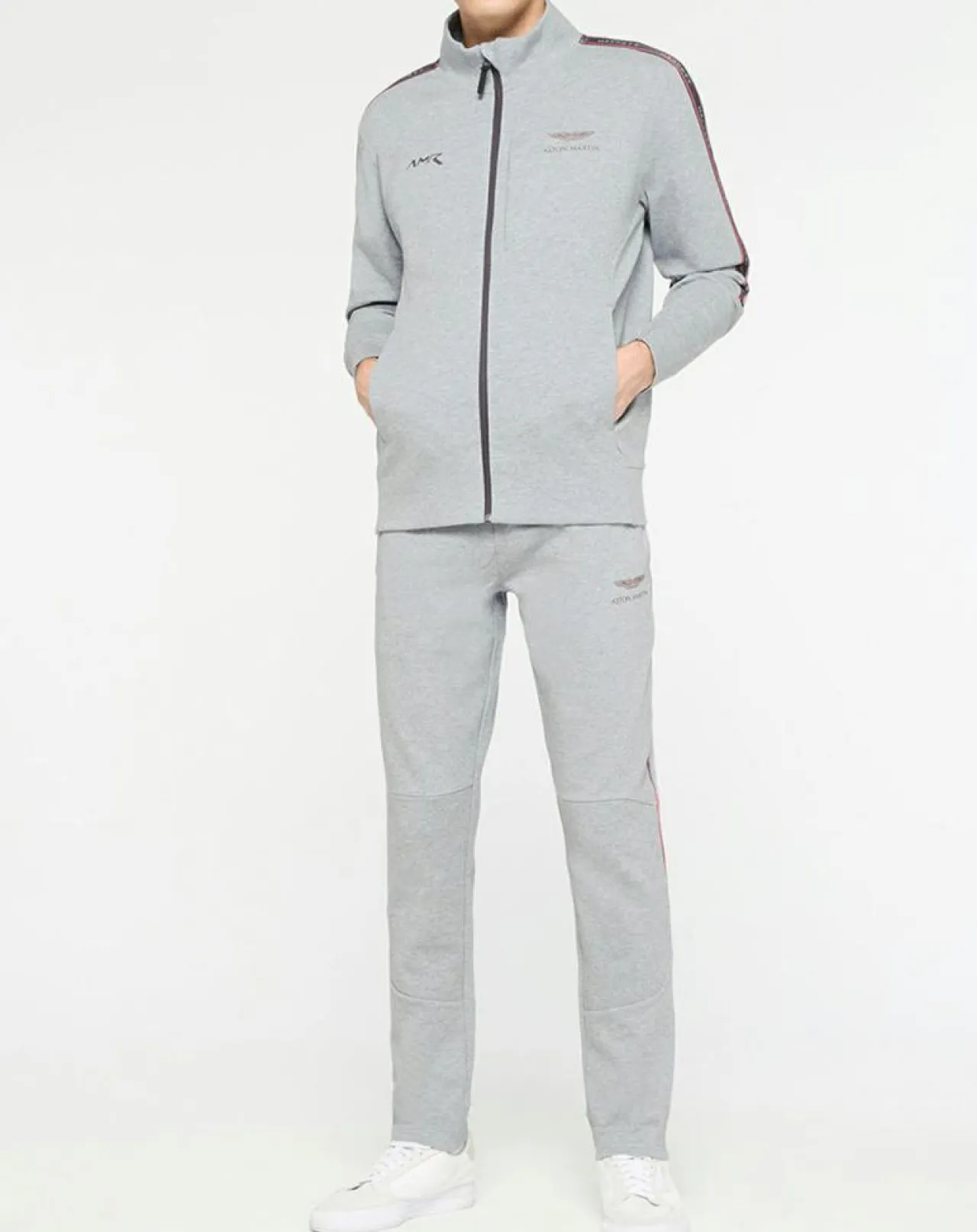 Sweat Galon Aston Martin Racing gris chiné