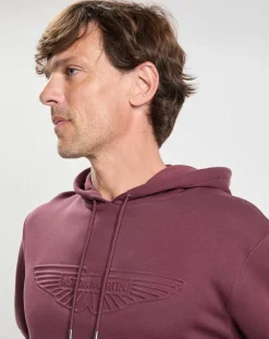 Sweat Hoodie Aston Martin Racing Embossé bordeaux