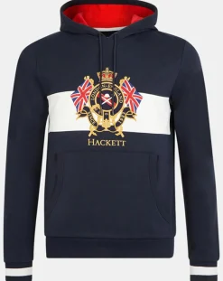 Sweat Hoodie Blason bleu marine