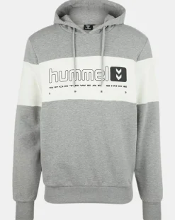 Sweat hoodie Musa en Coton bicolore gris/blanc
