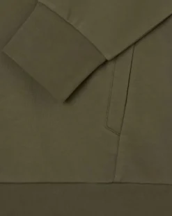 Sweat Hoodie zippé Mix kaki