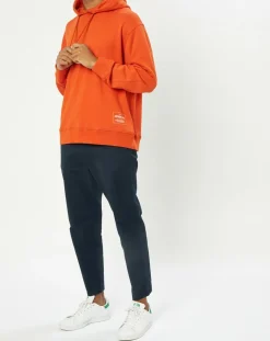 Sweat Hoody Logo Coton Organic orange