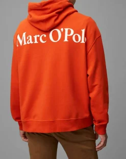Sweat Hoody Logo Coton Organic orange