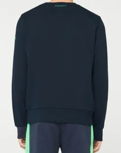 Sweat Logo Fluo Aston martin Racing bleu marine/vert