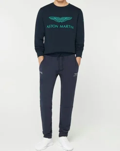 Sweat Logo Fluo Aston martin Racing bleu marine/vert