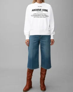 Sweat Oversized Lady Di blanc