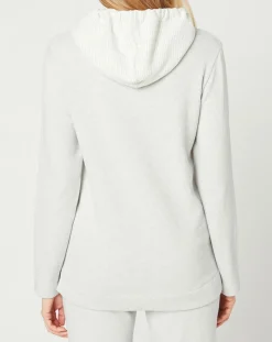 Sweat Sweethome blanc/gris chiné