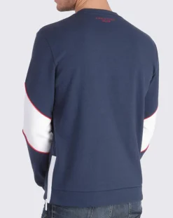 Sweat Wuline marine/blanc