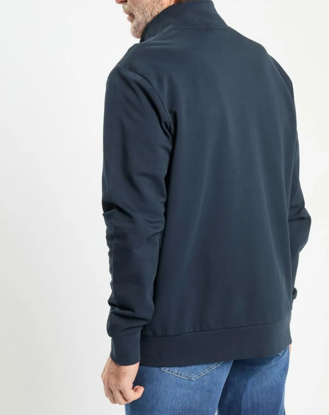 Sweat zip montant Sport bleu marine