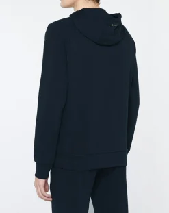 Sweat zippé à capuche Aston Martin Racing bleu marine