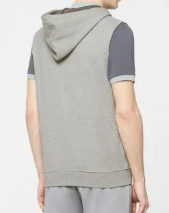 Sweat zippé à capuche gris