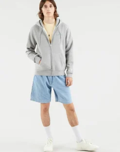 Sweat zippé Graphic Logo Outline gris