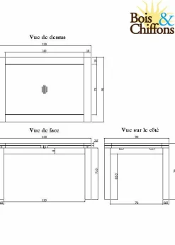 Table à manger rectangulaire allonge Acacia Gordon Naturel - 130x90x78 cm