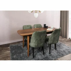 Table à manger Retro marron -130+30x75x80 cm