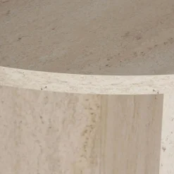 Table à manger Sablin travertin - 180x75x89.5 cm