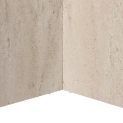 Table à manger Sablin travertin - 180x75x89.5 cm