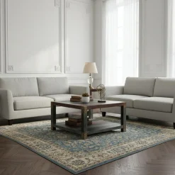 Table basse carrée 80 cm Manguier Pushkar Naturel - 80x80x45 cm